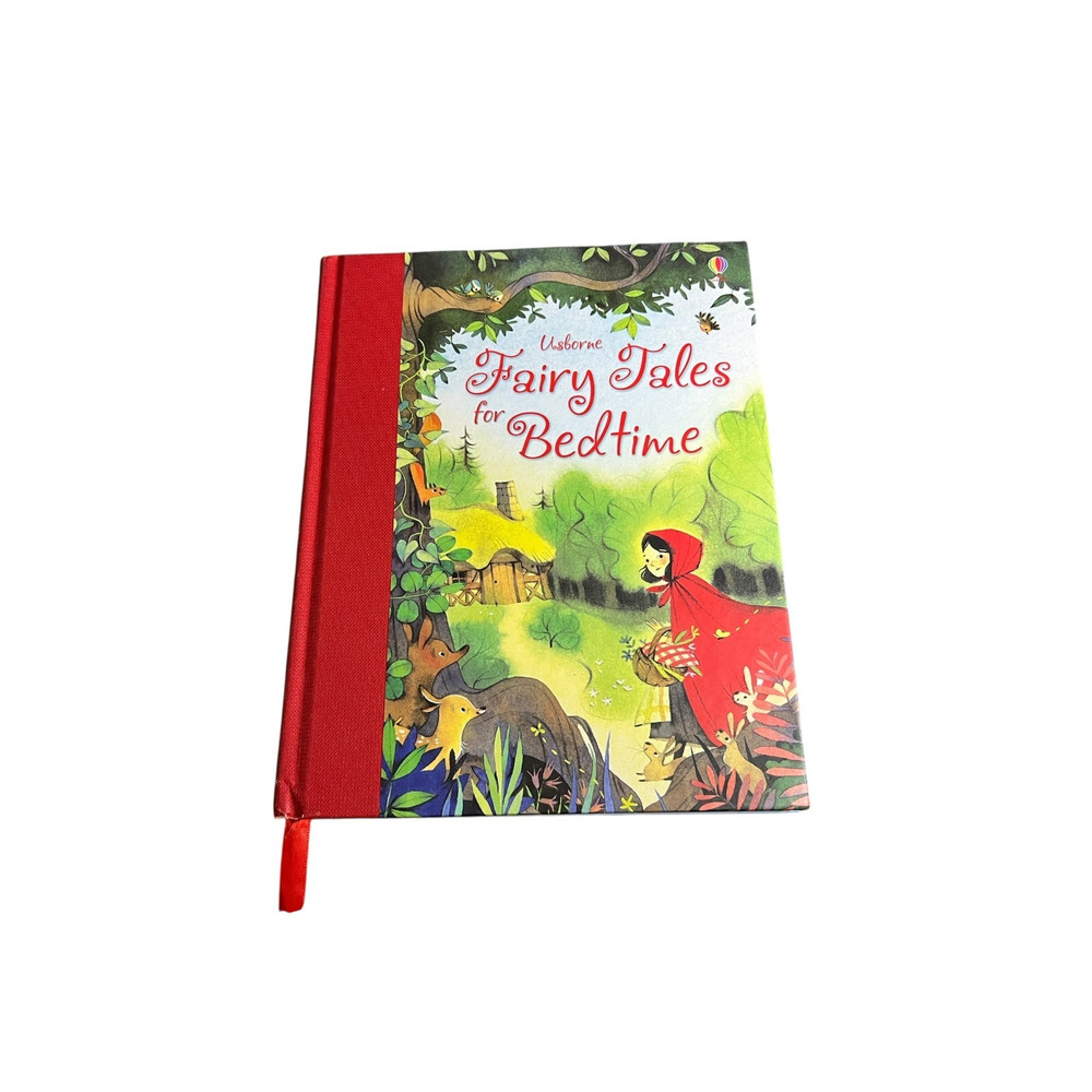 Usborne Fairy Tales for Bedtime Hardcover Childrens Story Book Red‎ Cloth Spine